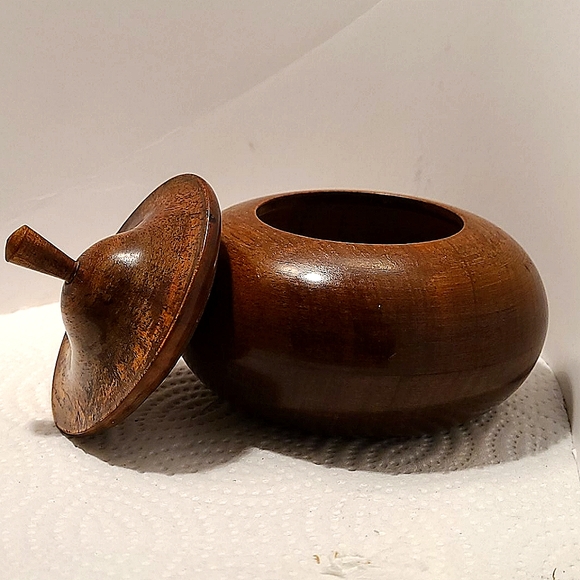 Hand Turned Wooden Trinket Box - Picture 2 of 4